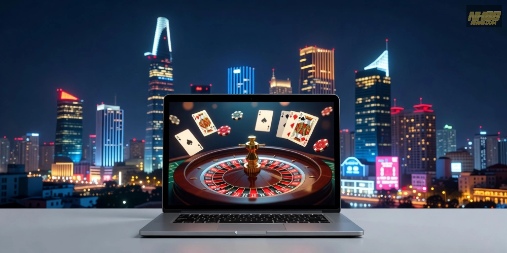 Khái niệm casino in ho chi minh nh88 được minh họa qua không gian sòng bạc hiện đại tại Sài Gòn