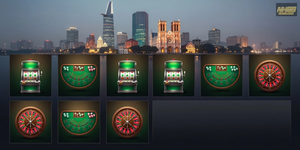 Top 15 casino in ho chi minh nh88 uy tín được liệt kê với hình ảnh sôi động các trò chơi phổ biến