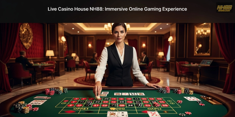 Khái niệm live casino house nh88 được minh họa qua giao diện trò chơi trực tiếp